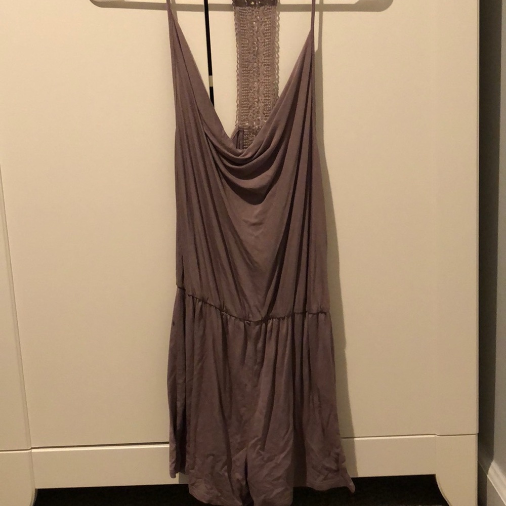 FashionNova Lavender Scoop-Neck Romper